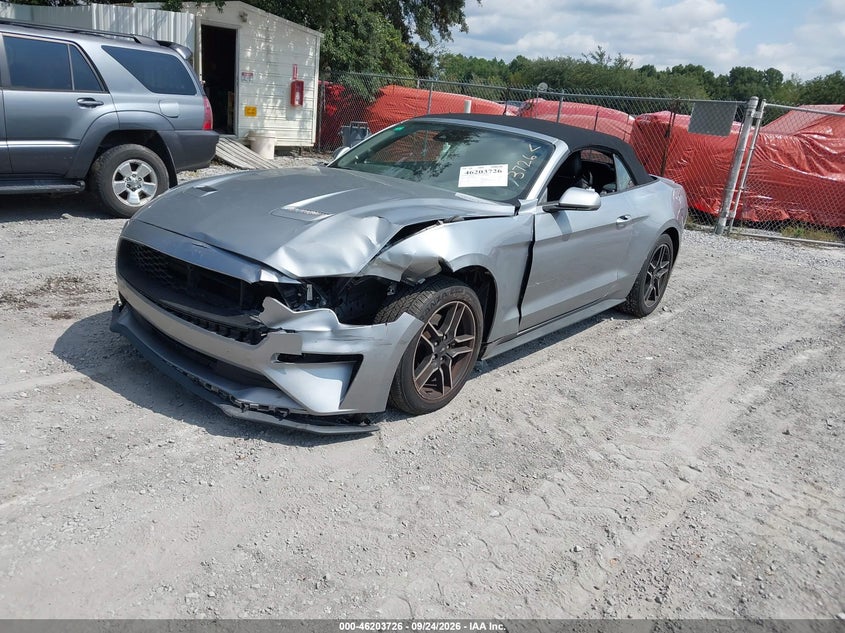 Vin: 1fatp8uh2m5106990, lot: 46703638, ford mustang ecoboost premium 20212