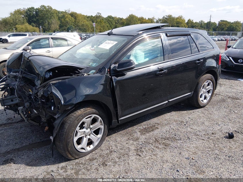 Vin: 2fmdk4jc0dbc56778, lot: 46703685, ford edge sel 20132