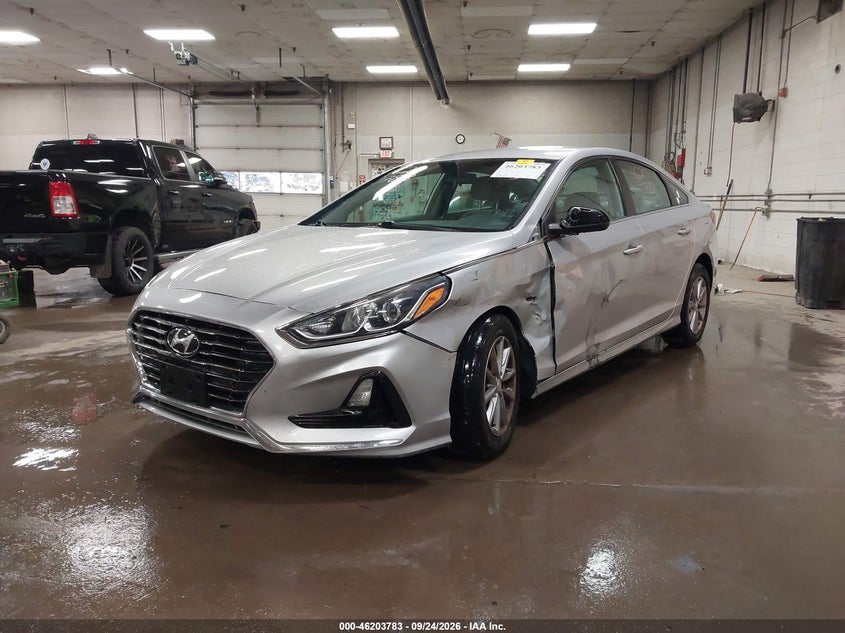 Vin: 5npe24af3jh687604, lot: 46703695, hyundai sonata se 20182