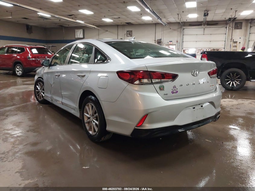 Vin: 5npe24af3jh687604, lot: 46703695, hyundai sonata se 20183