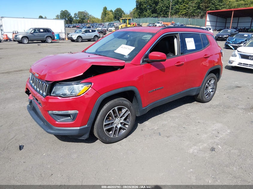 Vin: 3c4njdbb6jt435683, lot: 46703705, jeep compass latitude 4x4 20182