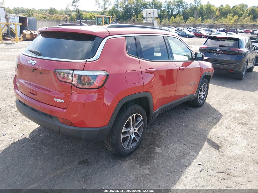 Vin: 3c4njdbb6jt435683, lot: 46703705, jeep compass latitude 4x4 20184