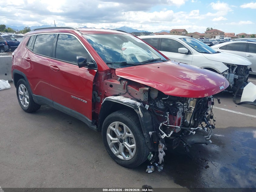 Vin: 3c4njdbn9st556459, lot: 46703738, jeep compass latitude 4x4 2025 img_1