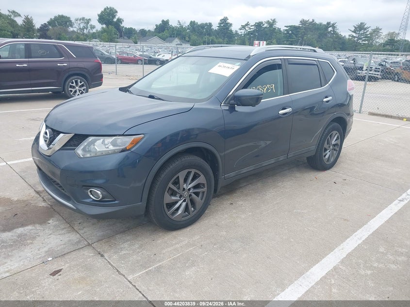 Vin: 5n1at2mv4gc828585, lot: 46703751, nissan rogue sl 20162