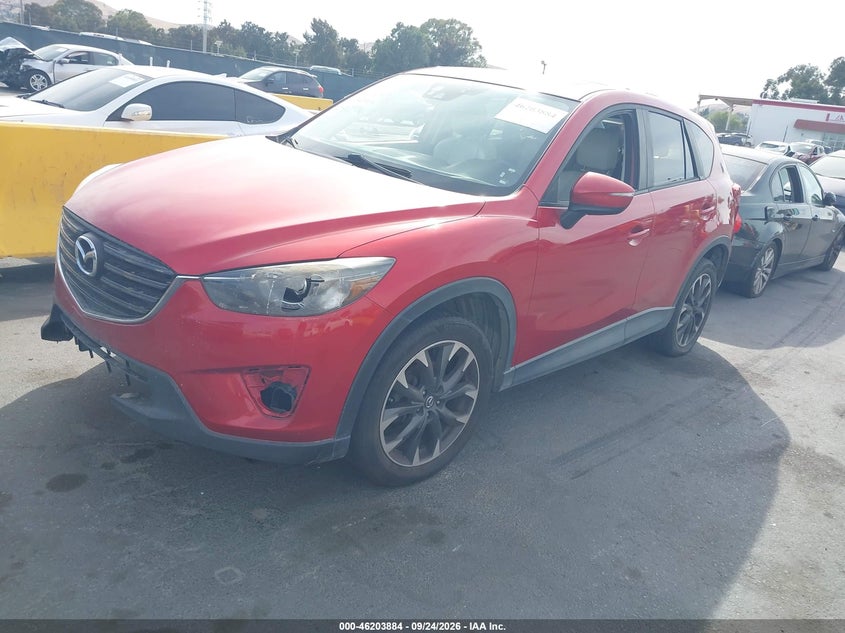 Vin: jm3ke2dy9g0613810, lot: 46703796, mazda cx-5 grand touring 20162