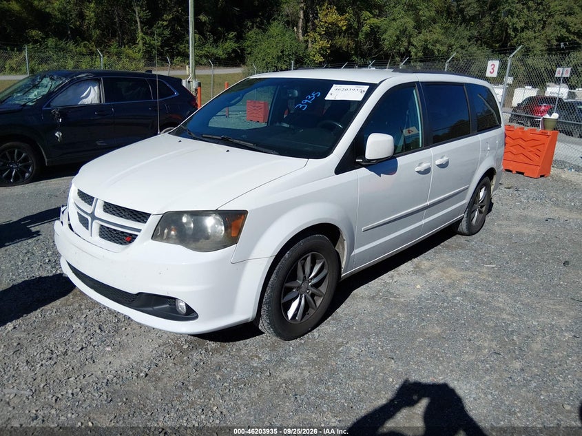 2014 Dodge Caravan, Удар спереду, IAAI, VIN 2C4RDGEG7ER335859 — фото 2
