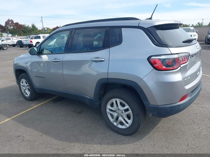 Vin: 3c4njdab7jt392294, lot: 46703870, jeep compass sport 4x4 20183