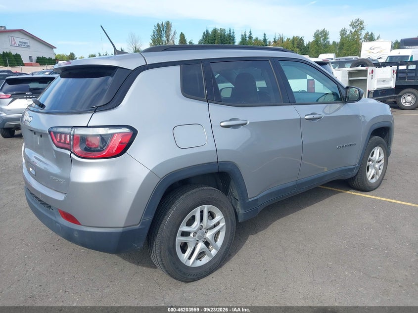 Vin: 3c4njdab7jt392294, lot: 46703870, jeep compass sport 4x4 20184