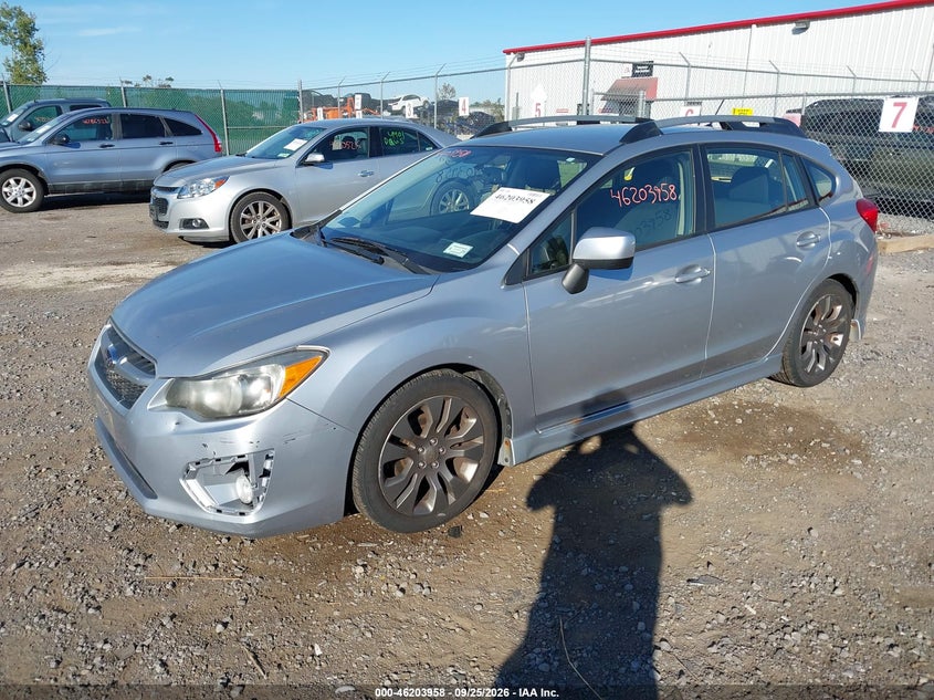 2012 Subaru Impreza, Звичайний знос, IAAI, VIN JF1GPAL63CH247184 — фото 2
