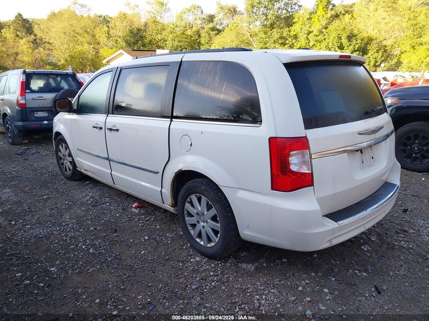 Vin: 2a4rr8dg6br760164, lot: 46703897, chrysler town & country touring-l 20113