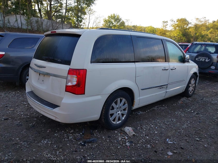 Vin: 2a4rr8dg6br760164, lot: 46703897, chrysler town & country touring-l 20114