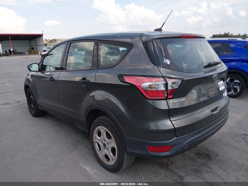 Vin: 1fmcu0f75huc25052, lot: 46703903, ford escape s 20173