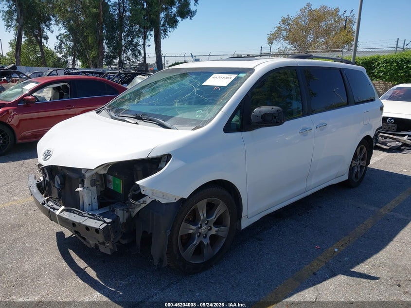 Vin: 5tdxk3dc9fs639059, lot: 46703920, toyota sienna se premium 8 passenger 20152
