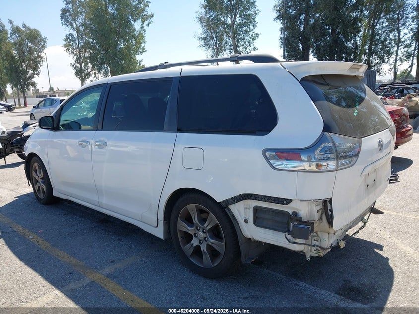Vin: 5tdxk3dc9fs639059, lot: 46703920, toyota sienna se premium 8 passenger 20153