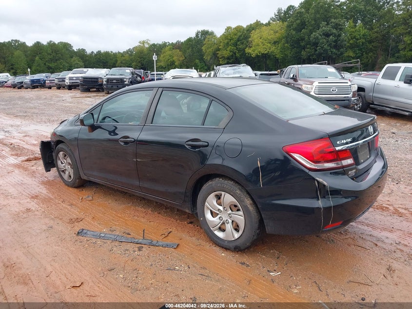 Vin: 2hgfb2f58fh545677, lot: 46703954, honda civic lx 20153