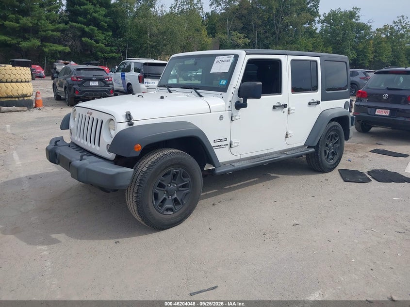 2014 Jeep Wrangler, Правый зад, IAAI, VIN 1C4BJWDG1EL125305 — фото 2
