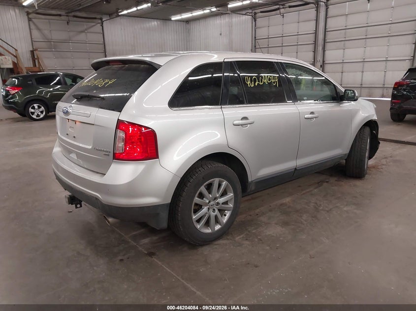 Vin: 2fmdk4kc8cba81838, lot: 46703996, ford edge limited 20124