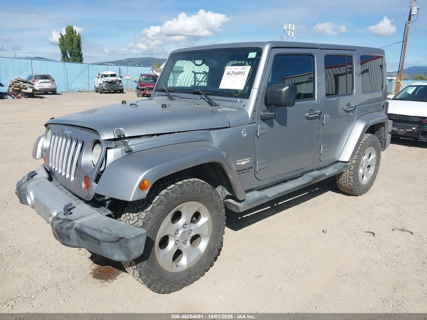 Vin: 1c4hjweg1dl629201, lot: 46704003, jeep wrangler unlimited sahara 20132