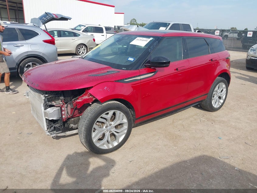 Vin: salzl2fx7ph220271, lot: 46704011, land rover range rover evoque r-dynamic se 20232