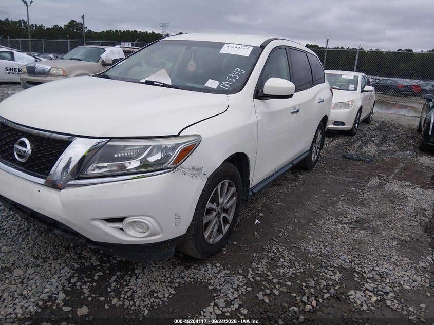 Vin: 5n1ar2mm6ec721248, lot: 46704029, nissan pathfinder s 20142