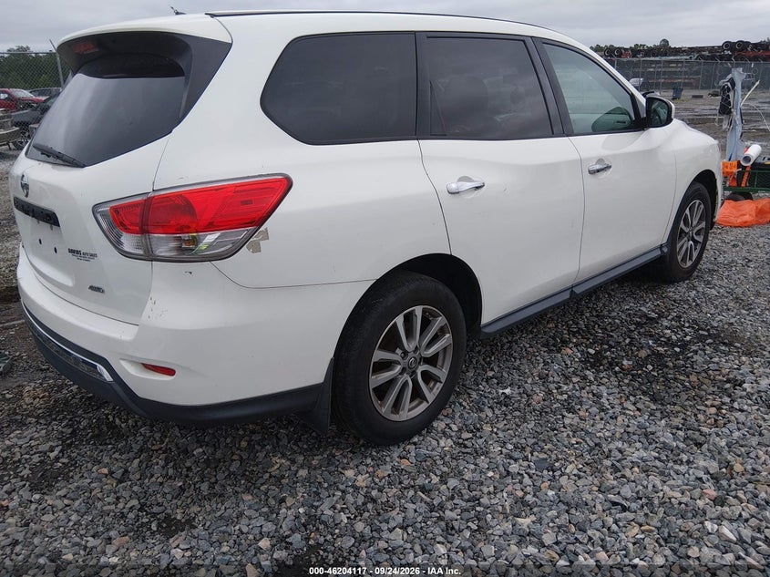 Vin: 5n1ar2mm6ec721248, lot: 46704029, nissan pathfinder s 20144