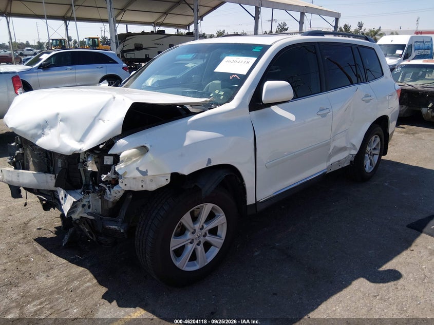 Vin: 5tdbk3eh7ds212965, lot: 46704030, toyota highlander se 20132