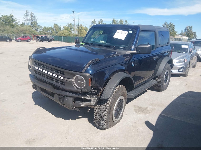 Vin: 1fmde5cp2mla67630, lot: 46704051, ford bronco black diamond 20212