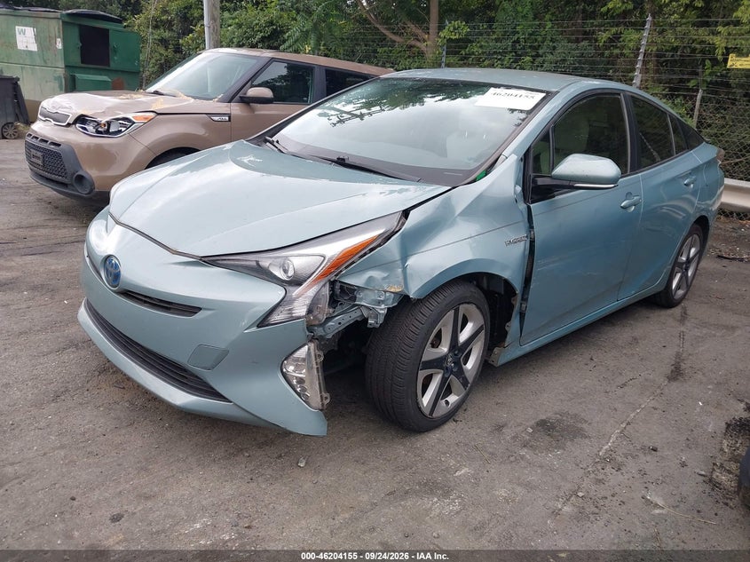 Vin: jtdkarfu3g3512414, lot: 46704067, toyota prius three touring 20162