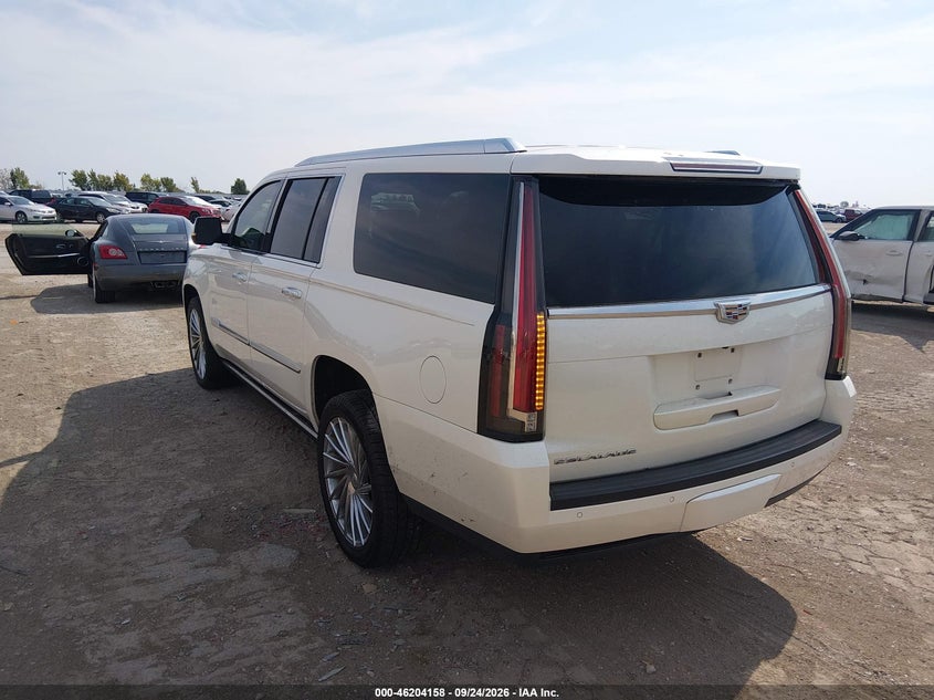 Vin: 1gys4tkj7fr701217, lot: 46704070, cadillac escalade esv premium 20153