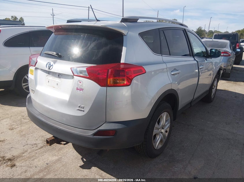 Vin: 2t3bfrev7dw094332, lot: 46704121, toyota rav4 le 20134
