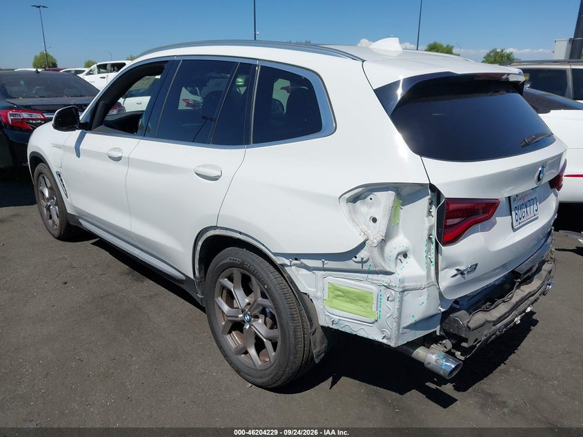 Vin: 5uxts1c03m9f21595, lot: 46704141, bmw x3 xdrive30e 20213