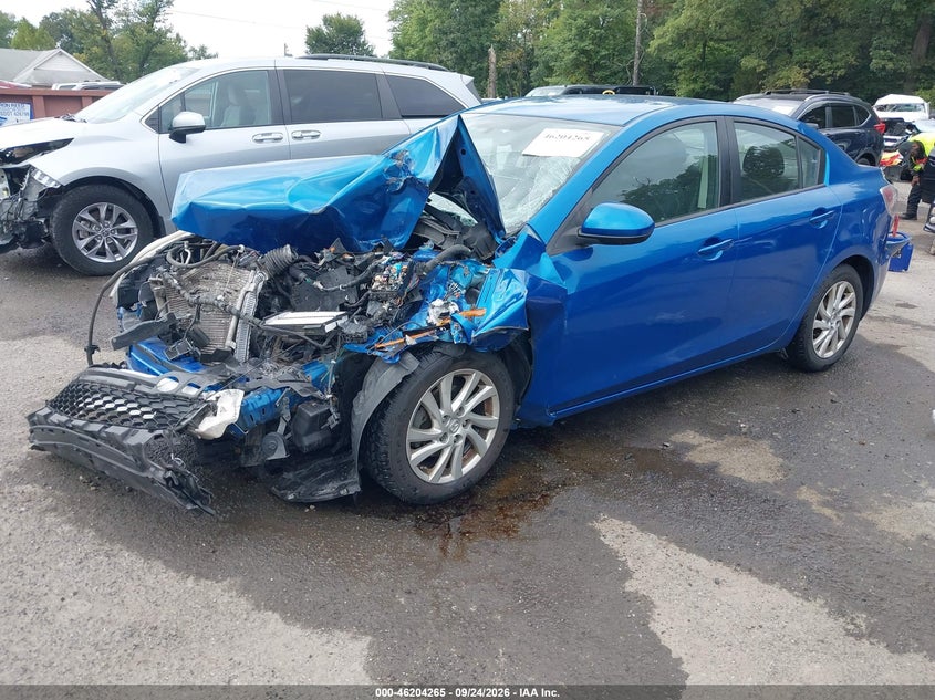 Vin: jm1bl1v85c1645956, lot: 46704184, mazda mazda3 i touring 20122
