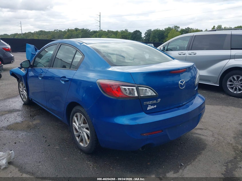 Vin: jm1bl1v85c1645956, lot: 46704184, mazda mazda3 i touring 20123
