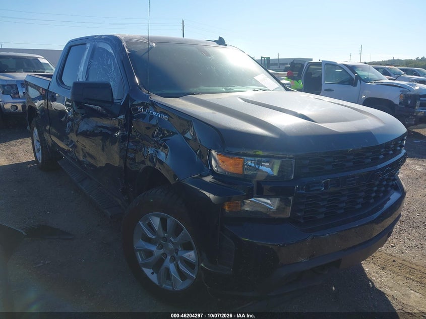 Vin: 3gcpybekxlg287764, lot: 46704209, chevrolet silverado 1500 4wd  short bed custom 20201