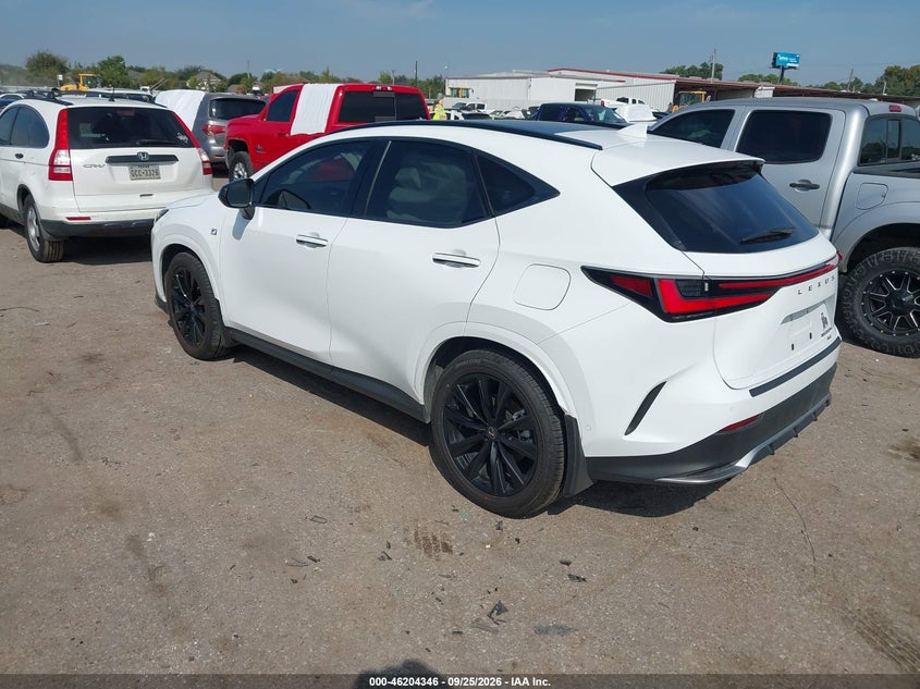 Vin: jtjkkcfz3t2077574, lot: 46704258, lexus nx 450h+ f sport handling 20263