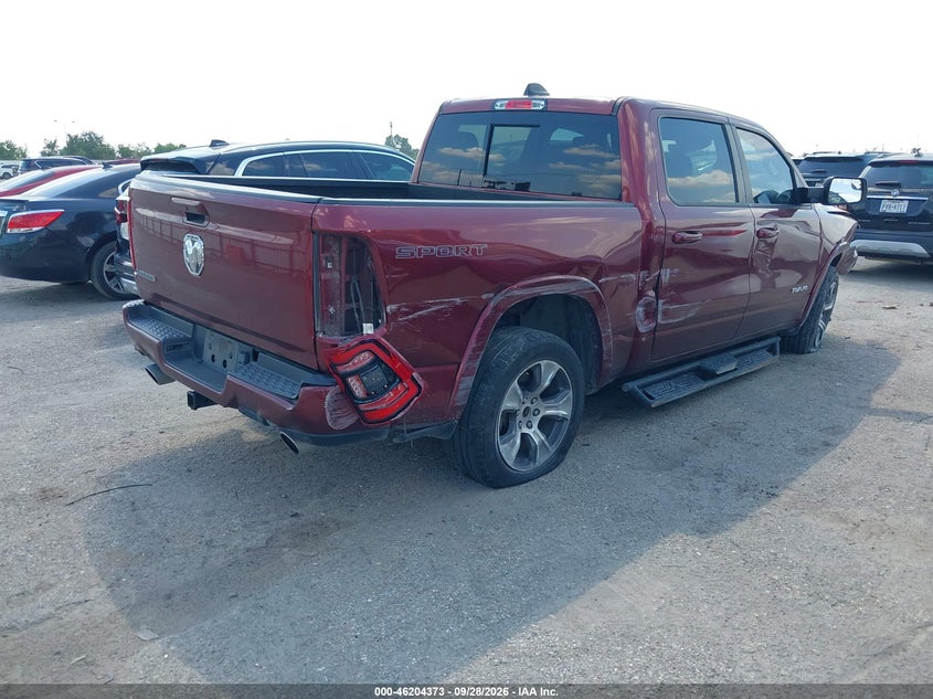 Vin: 1c6rrejt4nn291607, lot: 46704284, ram 1500 laramie  4x2 5'7 box 20224