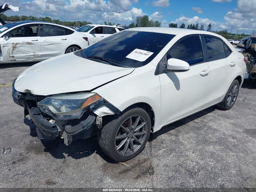 Vin: 5yfburhe4ep077338, lot: 46704297, toyota corolla le 20142