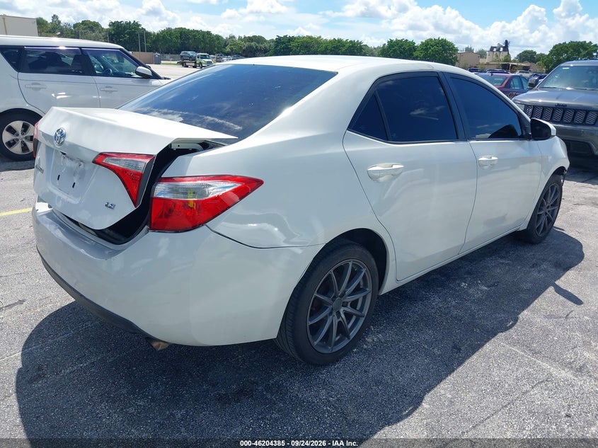 Vin: 5yfburhe4ep077338, lot: 46704297, toyota corolla le 20144