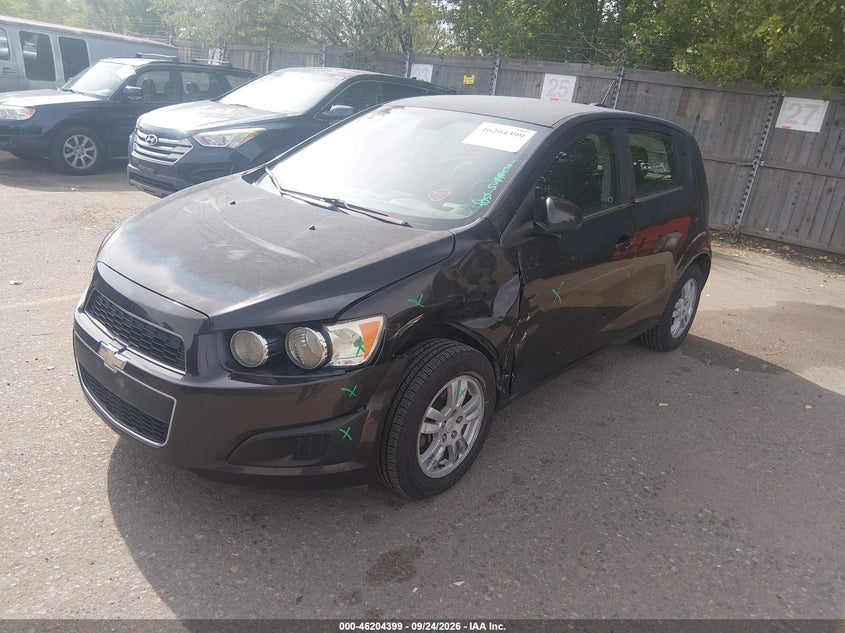 Vin: 1g1jc6sh9f4108967, lot: 46704309, chevrolet sonic lt auto 20152
