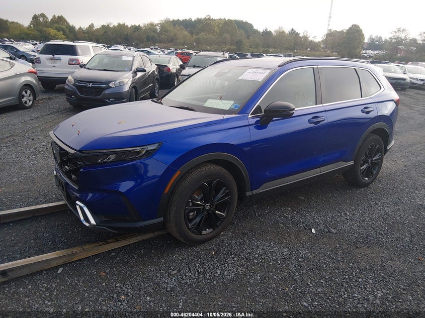 2025 Honda Cr-V Hybrid Sport Touring, Right Front, IAAI, VIN 5J6RS6H94SL031772 — photo 2