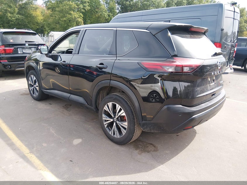 Vin: 5n1at3bb8mc707150, lot: 46704317, nissan rogue sv intelligent awd 20213