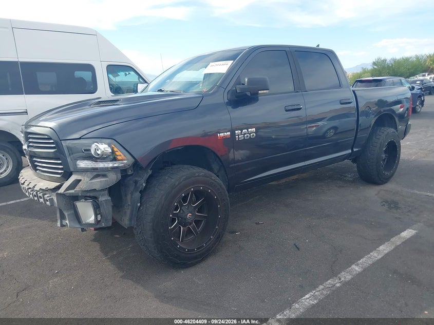 Vin: 1c6rr7mtxhs503715, lot: 46704319, ram 1500 sport  4x4 5'7 box 20172