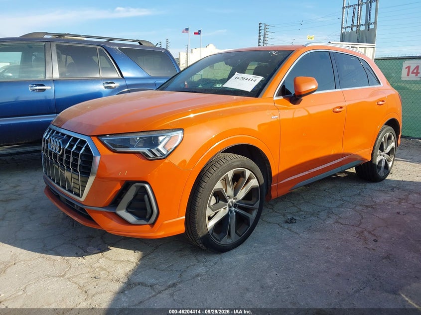 Vin: wa1eecf3xk1083518, lot: 46704325, audi q3 2.0t s line premium 20192