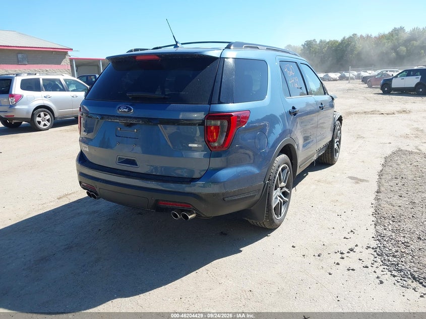 Vin: 1fm5k8gt4jga61340, lot: 46704340, ford explorer sport 20184