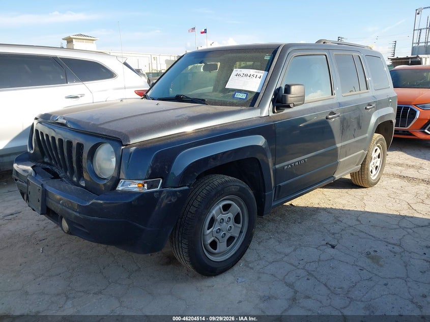 2014 Jeep Patriot Sport, Удар спереди, IAAI, VIN 1C4NJPBA1ED844033 — фото 2