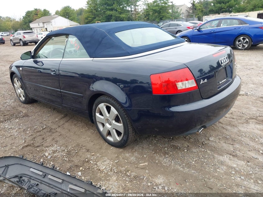 2003 AUDI A4 auction photo 3
