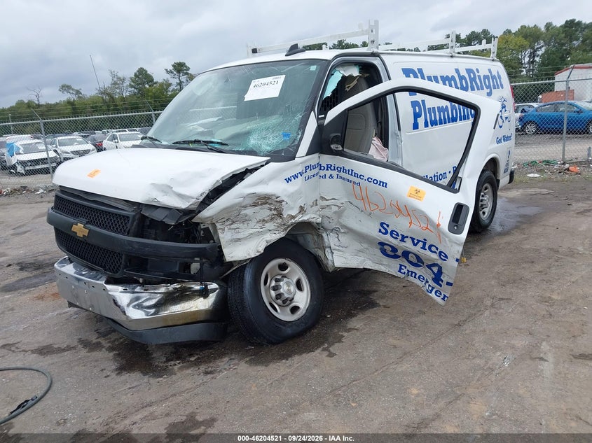 Vin: 1gcwgaf79s1117962, lot: 46704433, chevrolet cargo express rwd 2500 regular wheelbase wt 20252