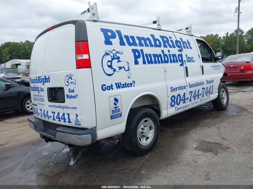 Vin: 1gcwgaf79s1117962, lot: 46704433, chevrolet cargo express rwd 2500 regular wheelbase wt 20254