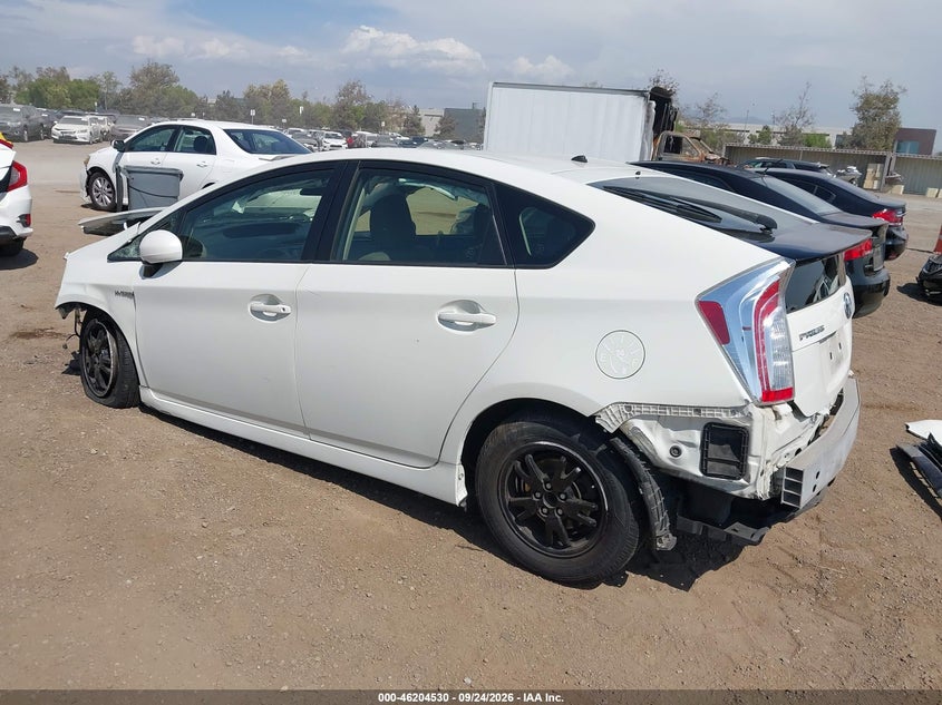 Vin: jtdkn3du5f0464631, lot: 46704442, toyota prius two 20153