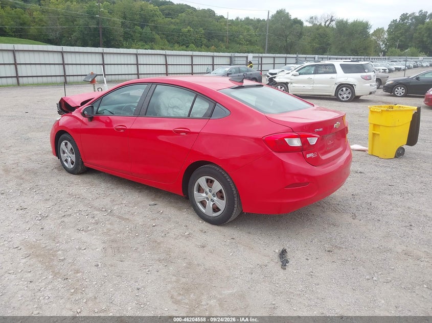 Vin: 1g1bc5sm4g7261350, lot: 46704470, chevrolet cruze ls auto 20163